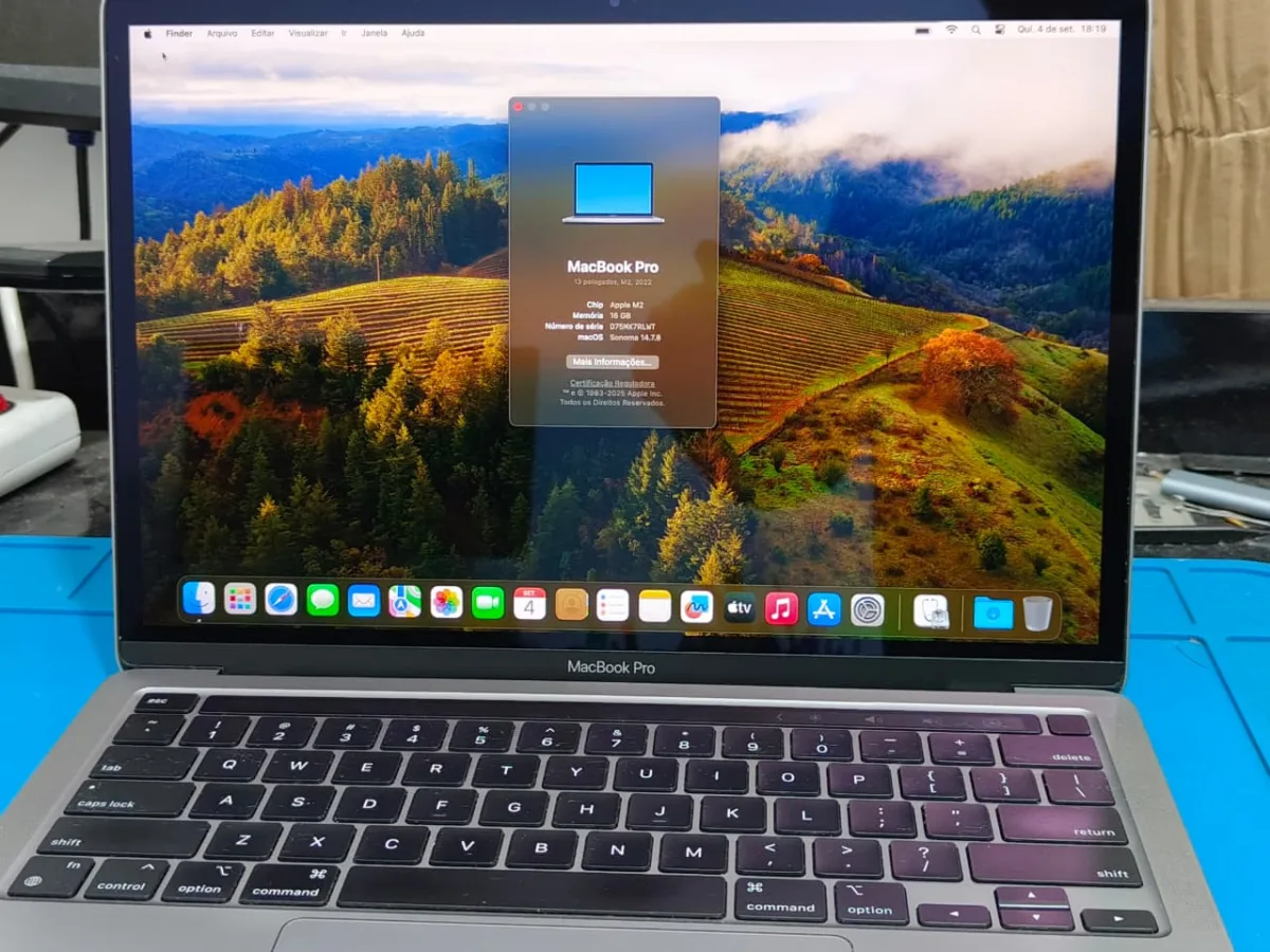 Apple Macbook Pro A2338 2022 M2 16gb Ram Ssd 500gb Touchbar - Imagem 6
