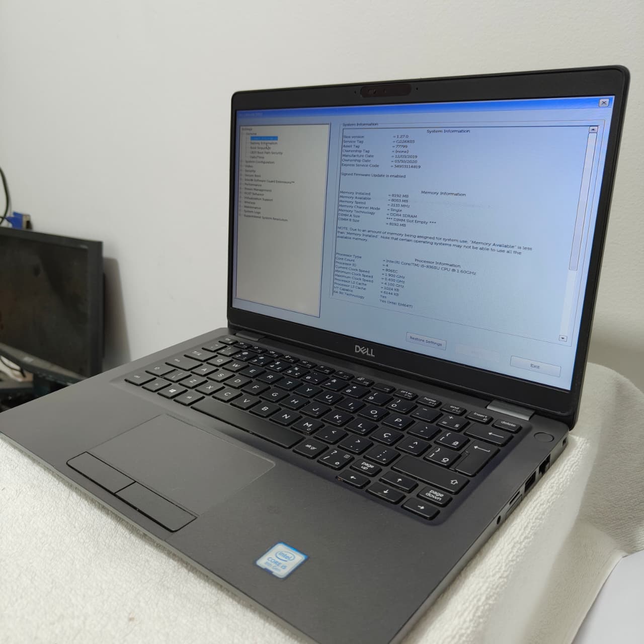 Notebook Dell Latitude 5300 i5 8ª Geração 8GB 128GB SSD (Usado) - Imagem 2