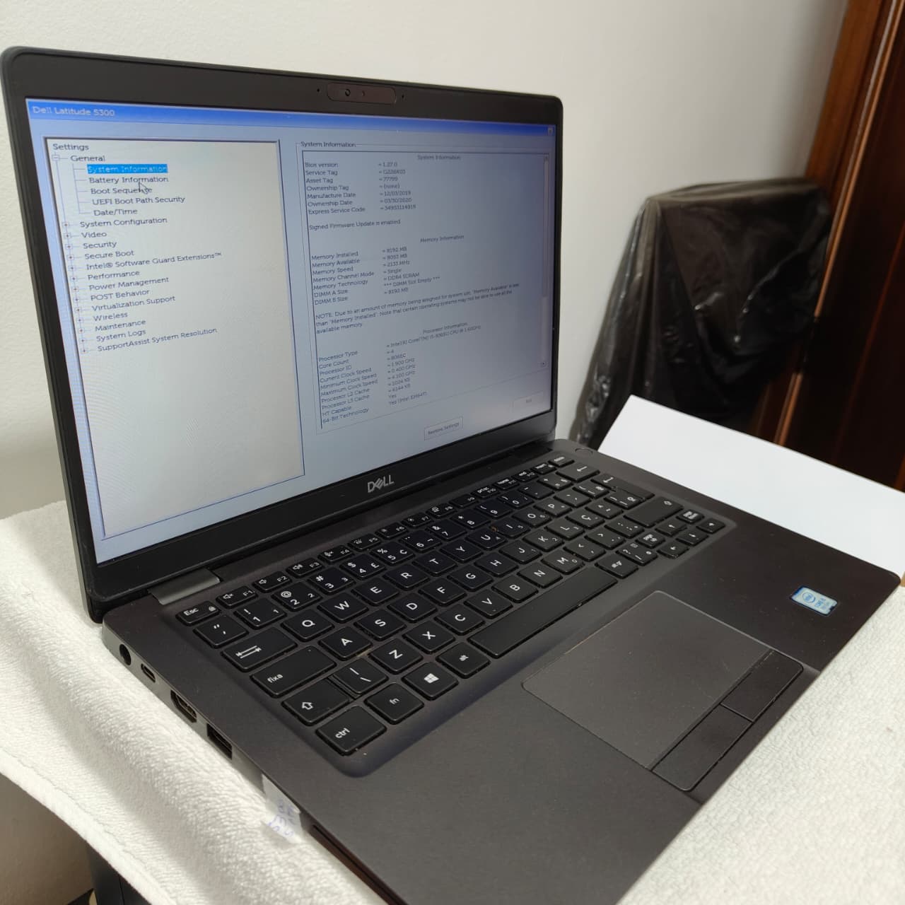 Notebook Dell Latitude 5300 i5 8ª Geração 8GB 128GB SSD (Usado) - Imagem 3