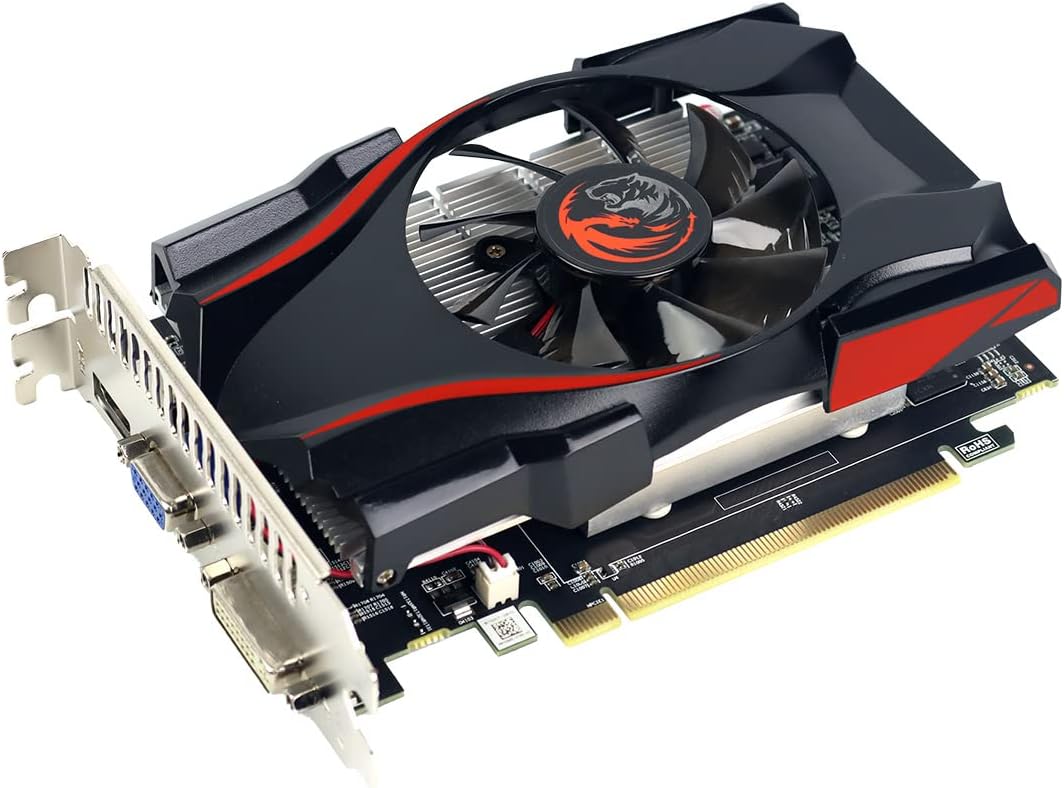 Placa de vídeo PCYES AMD Radeon R7 240 4GB GDDR5 128 bits Single-Fan Gaming Edition