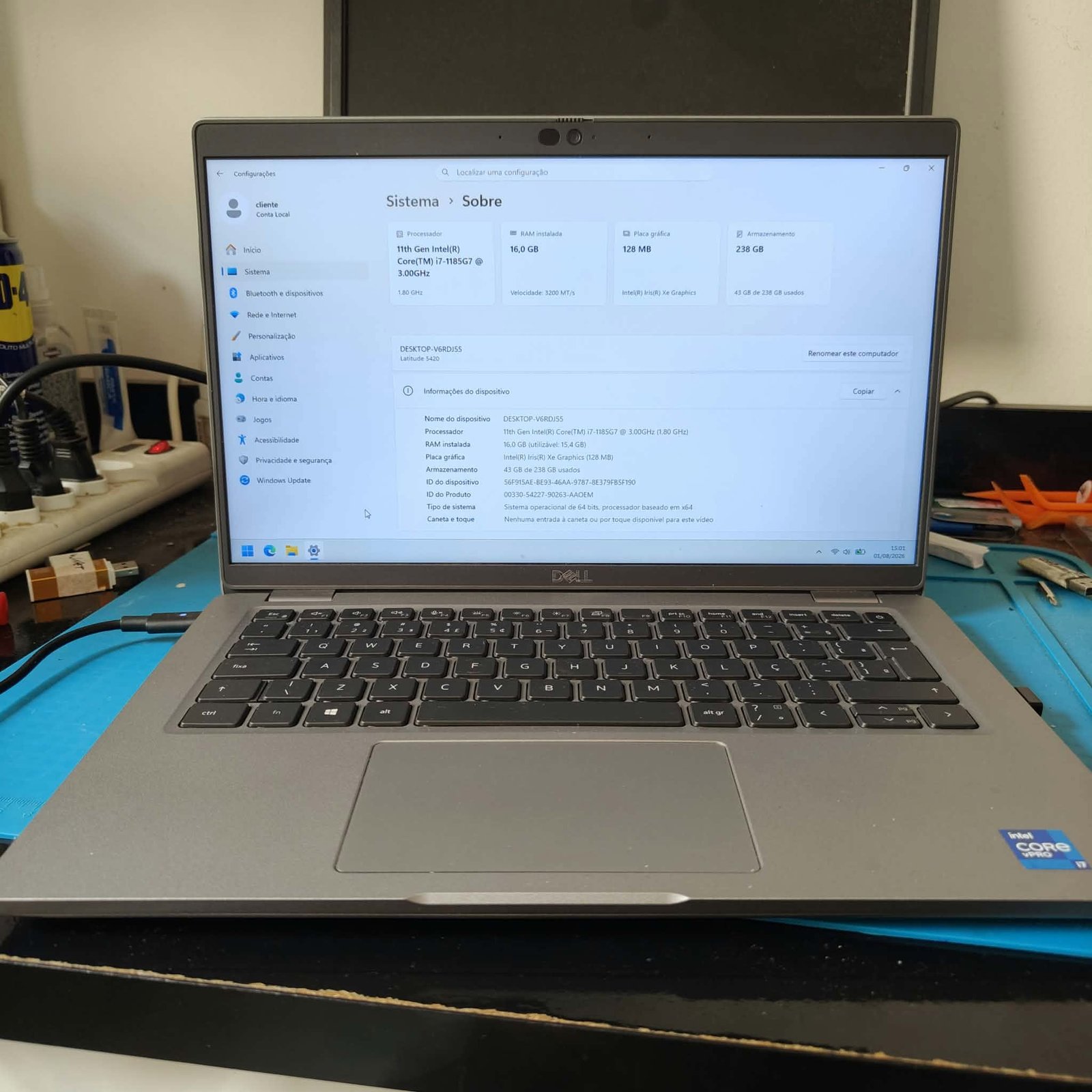 Notebook Dell Latitude 5420 i7 11ª Geração 16GB 256GB SSD (Usado) - Imagem 2