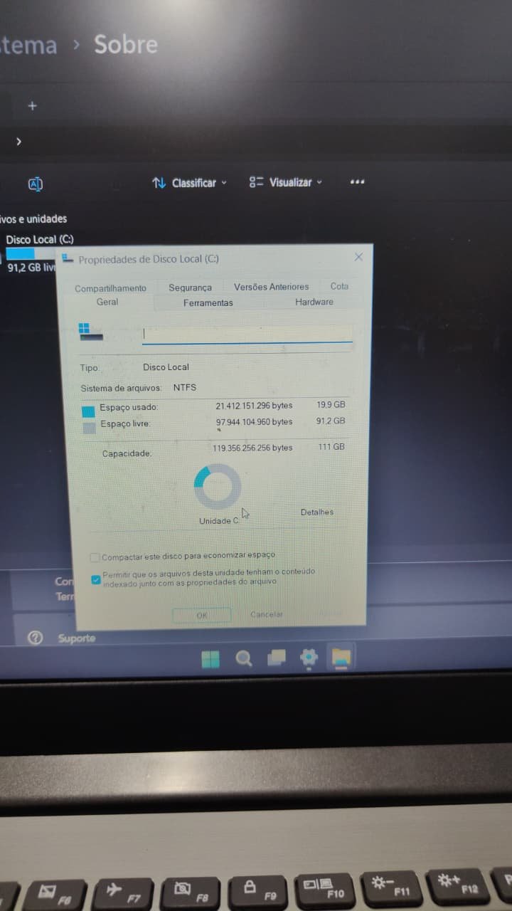 Notebook Lenovo Ideapad B330-15IKBR Intel Core i3 7th 4gb Ram 128gb SSD (Usado) - Imagem 3