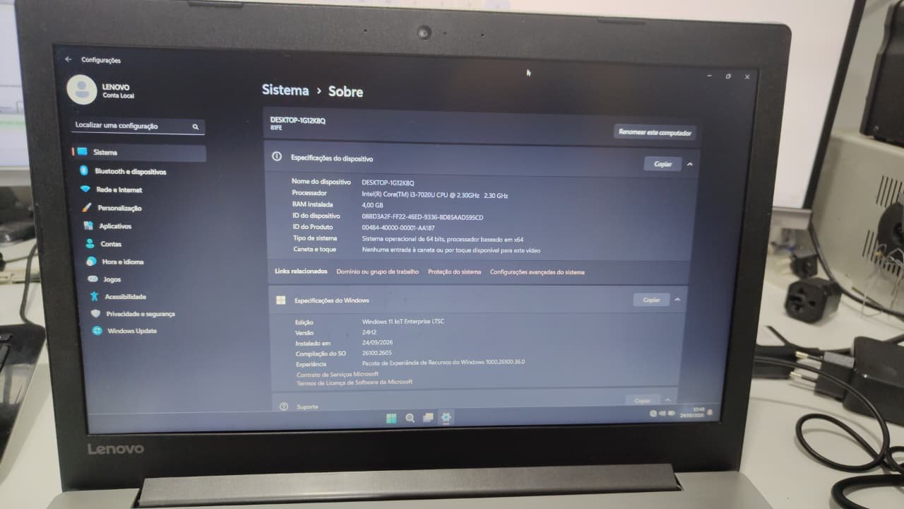 Notebook Lenovo Ideapad B330-15IKBR Intel Core i3 7th 4gb Ram 128gb SSD (Usado) - Imagem 4
